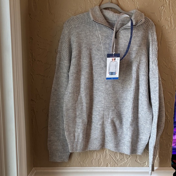 Modern Ambition Sweaters - Women's Gray Quarter-Zip Sweater